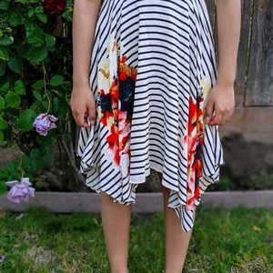 Corey Lynn Calter Verna Stripe Floral Dress